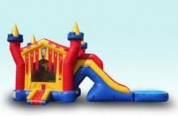 3D Bounce House with wet or dry slide